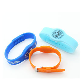 China waterproof Colorful Low frequency 125khz RFID Adjustable Silicone Wristbands for sport event(professional manufacturer) supplier
